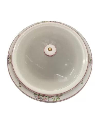 Ferroluce Plafón c113 05//rrr ceramica 2x60w e27 cristal satinado rojo hilo decoracion